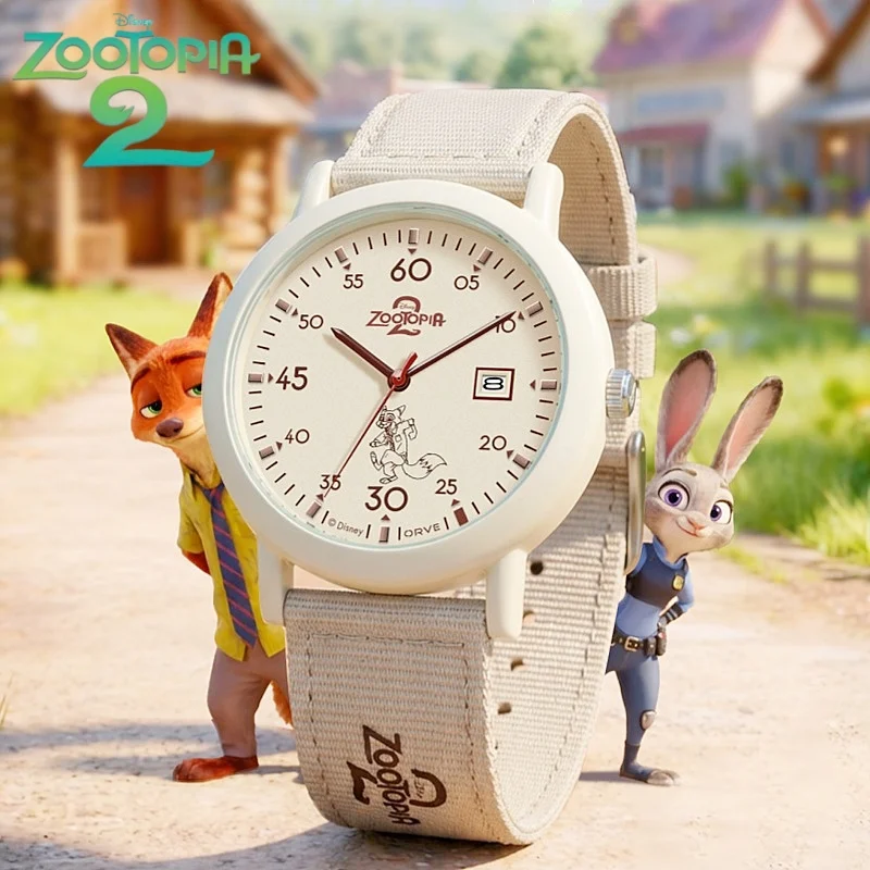 

New Disney Anime Zootopia 2 Surrounding Nick Judy Watch Fashion Silent Watch Gift For Middle And High School Male Female Student