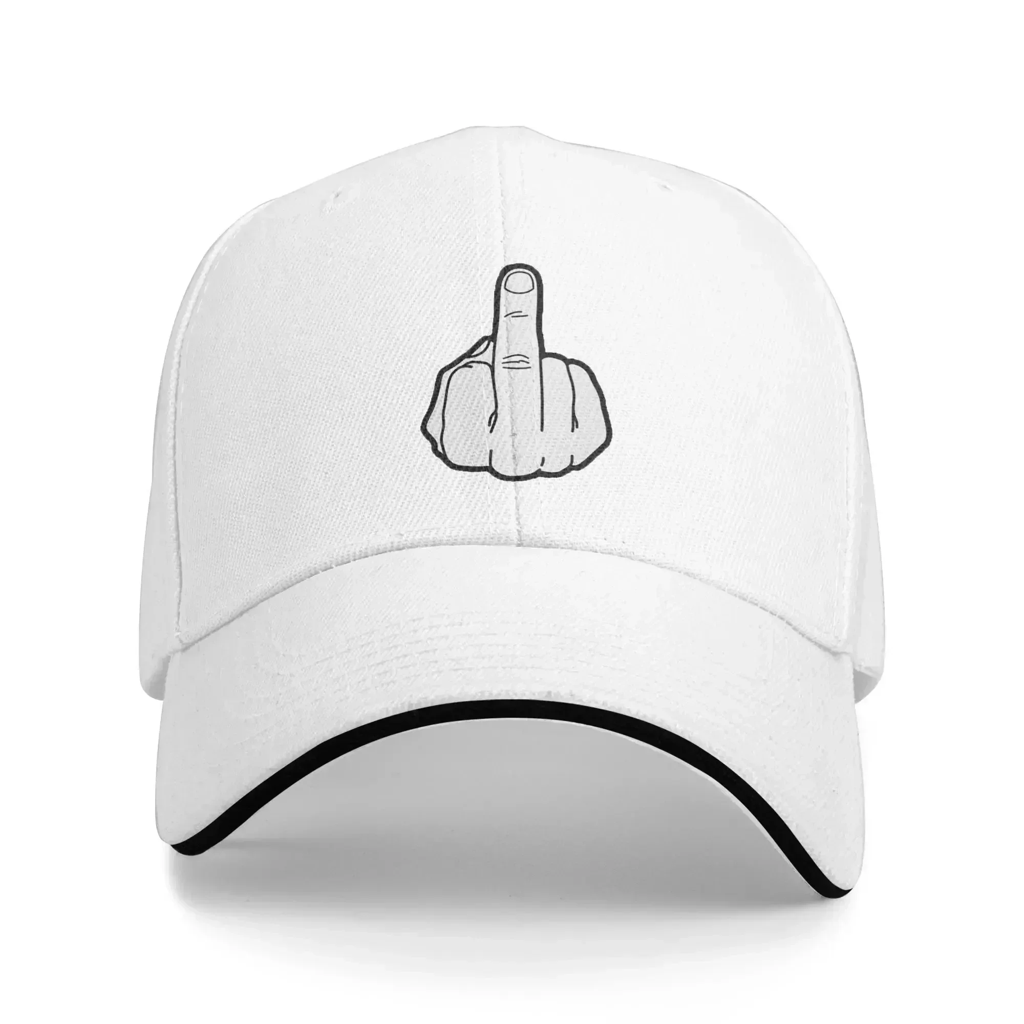 New Middle Finger Cap Fashion Casual Baseball Caps Adjustable Hat Hip Hop Summer Unisex Baseball Hats Customizable Polychromatic