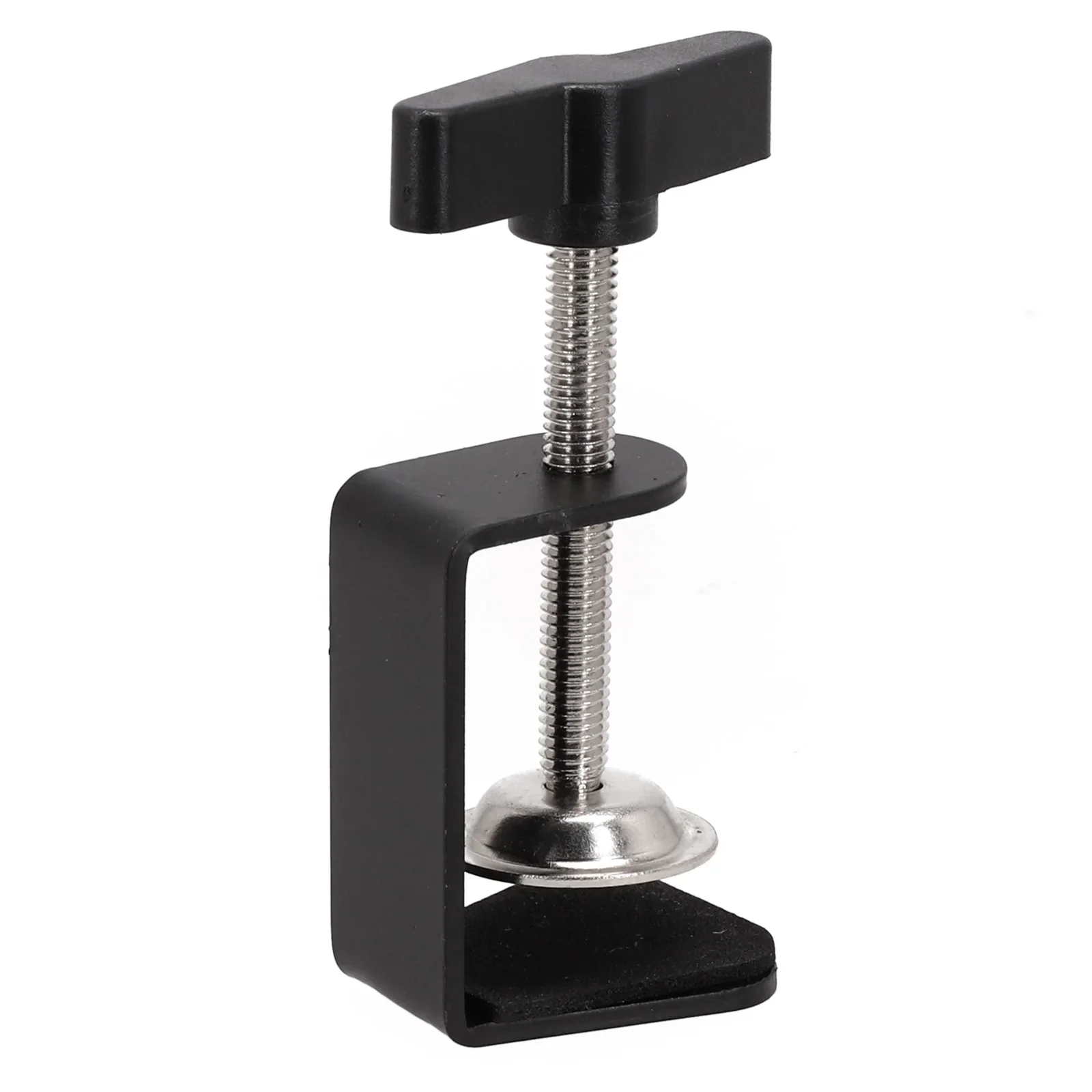 Table Mount Clamp Clamp Stable Metal Base Stainless Steel 5cm Height C-shaped Design Securely Mount Long-lasting