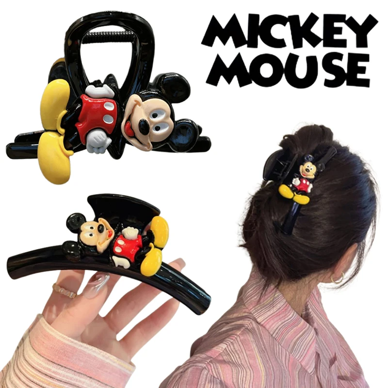 Disney Mickey Mouse Claw Clip Cartoon Hair Claw Women Cute Hair Clips Hairpins Barrette Headwear Fashion Hair Accessories Gift