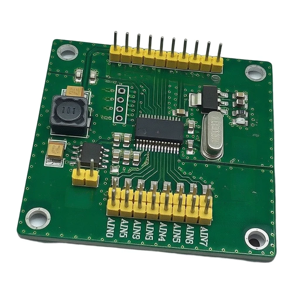 ADS1256 High-Precision 24-Bit 8-Channel For ADC Expansion Board for Raspberry Pi with Sensor Interface and 30ksps Sampling Rate