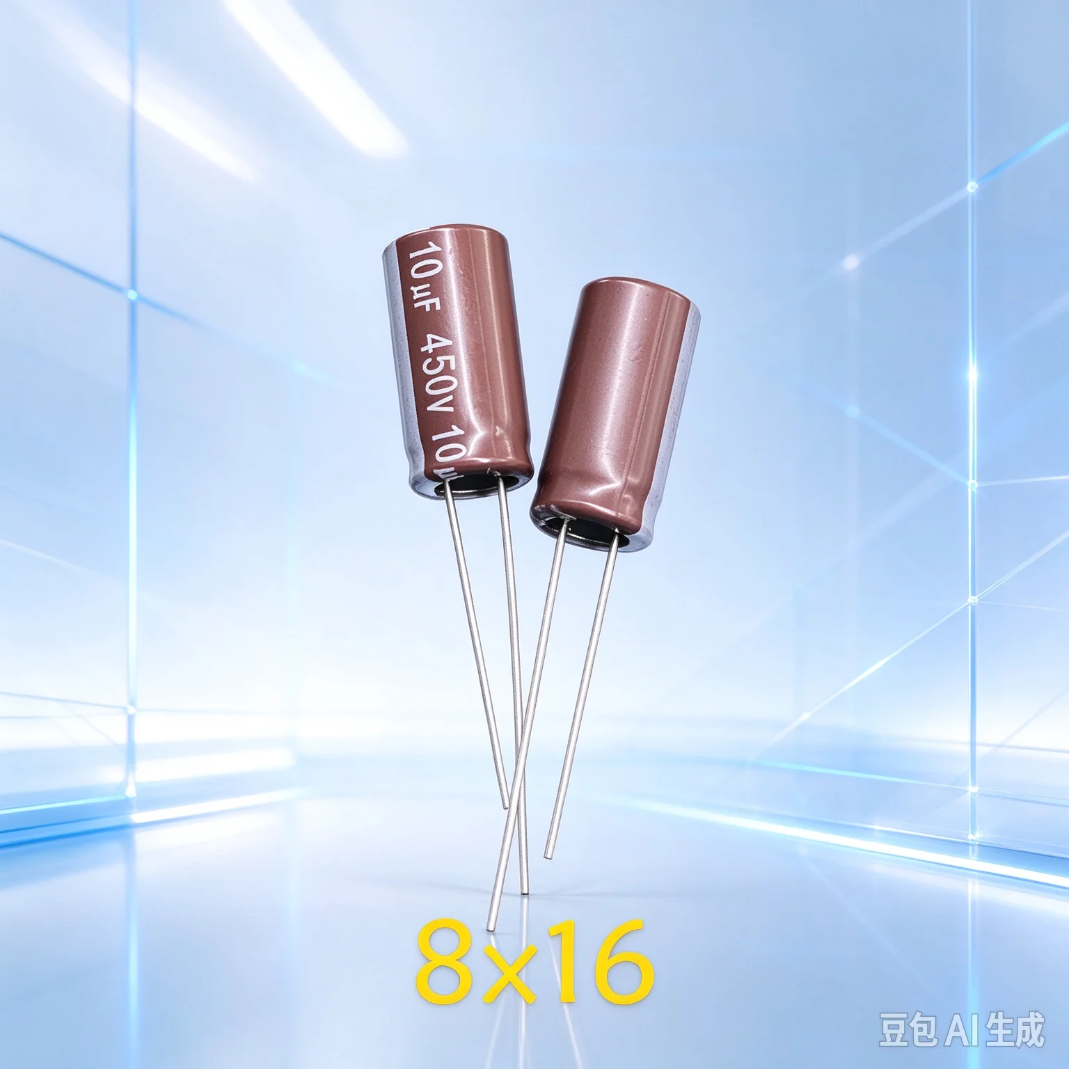 Premium AISHI HF 10uf 450v 8x16 for High Frequency Low Impedance Power Electrolytic Capacitor  100pcs