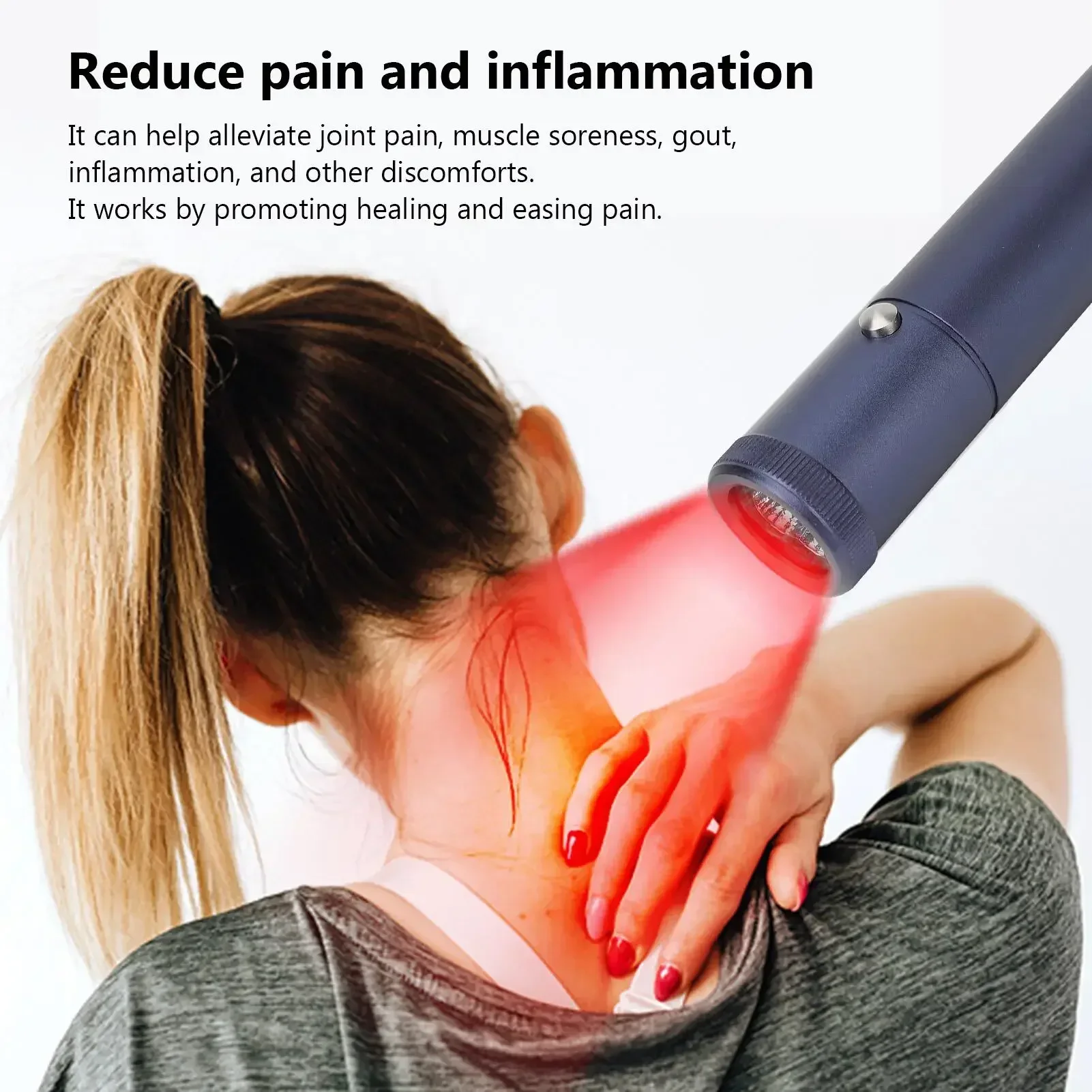 Red Light Therapy for Cold Sore Canker Sore 660nm 850nm Near Infrared LED Light Therapy Device Narrow Beam for Oral Sore Problem