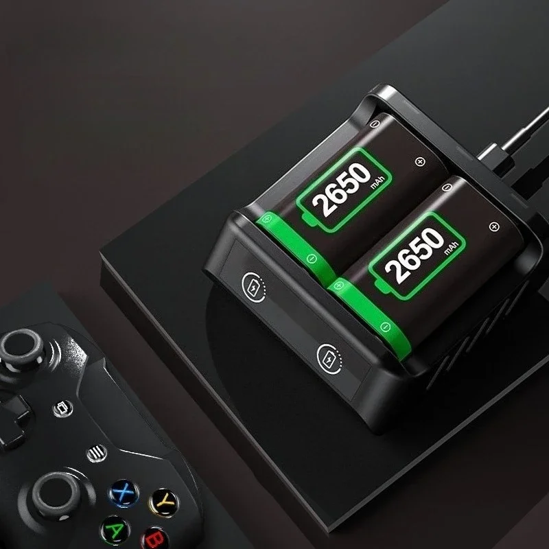 AL-XB2010 2650mAh充電式バッテリー Xbox Series X/S/ One S/X コントローラー用バッテリー + USBバッテリー充電ドック