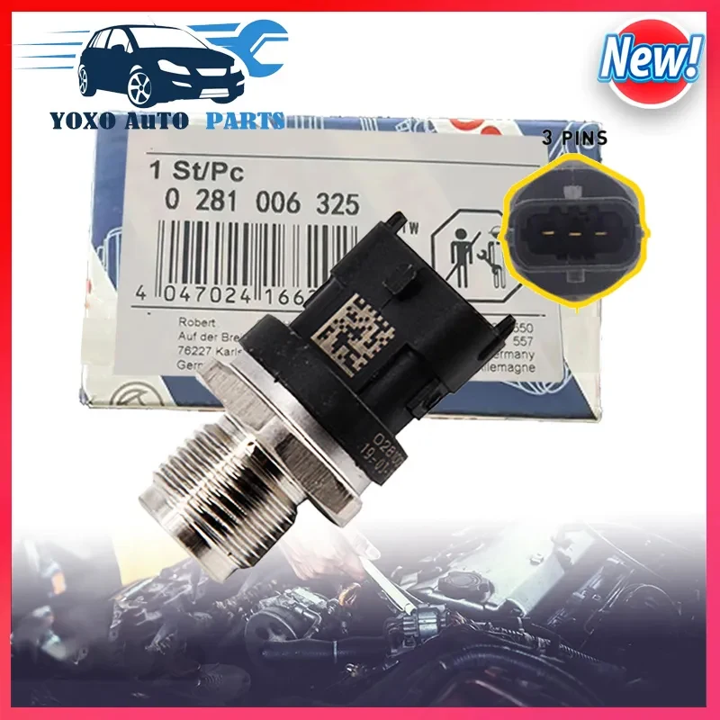 

1800 Bar Fuel Rail High Pressure Sensor Common Injection 0281006112 0281006325 0281002846 0281002937 For Cummins IVECO DAF MAN