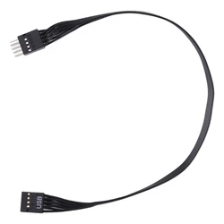 USB2.0 9-pinowy nagłówek Płyta główna komputera Przedni przedłużacz 9P Płaski kabel połączeniowy męski na żeński (20 cm/30 cm/50 cm)