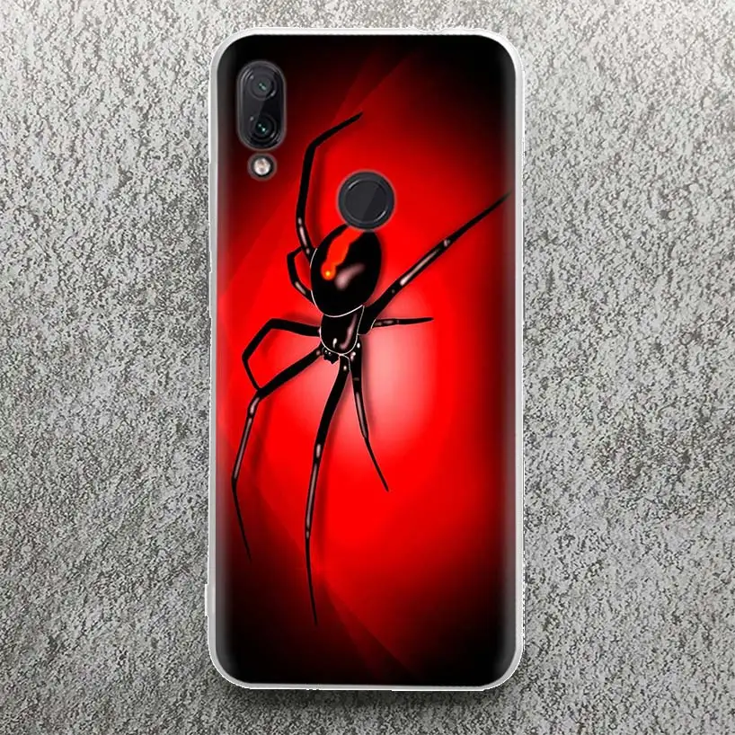 Black Widow Spider Insect Soft Case for Xiaomi Redmi Note 10 9 9S 8 Pro 7 9T 5 Phone Shell Mi 11T 12T 10T 12 11 Lite 6X A3 Cover