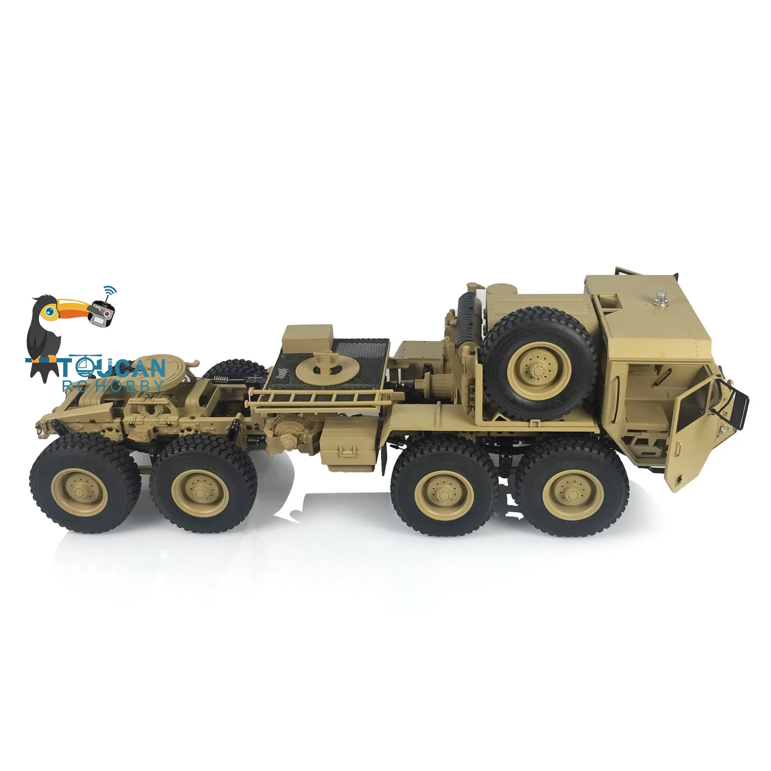 1/12 8x8 RC US Military Truck HG-P802 4 Axles Metal Chassis Remote Control Army Car Models Adult Toy TH22747-SMT1