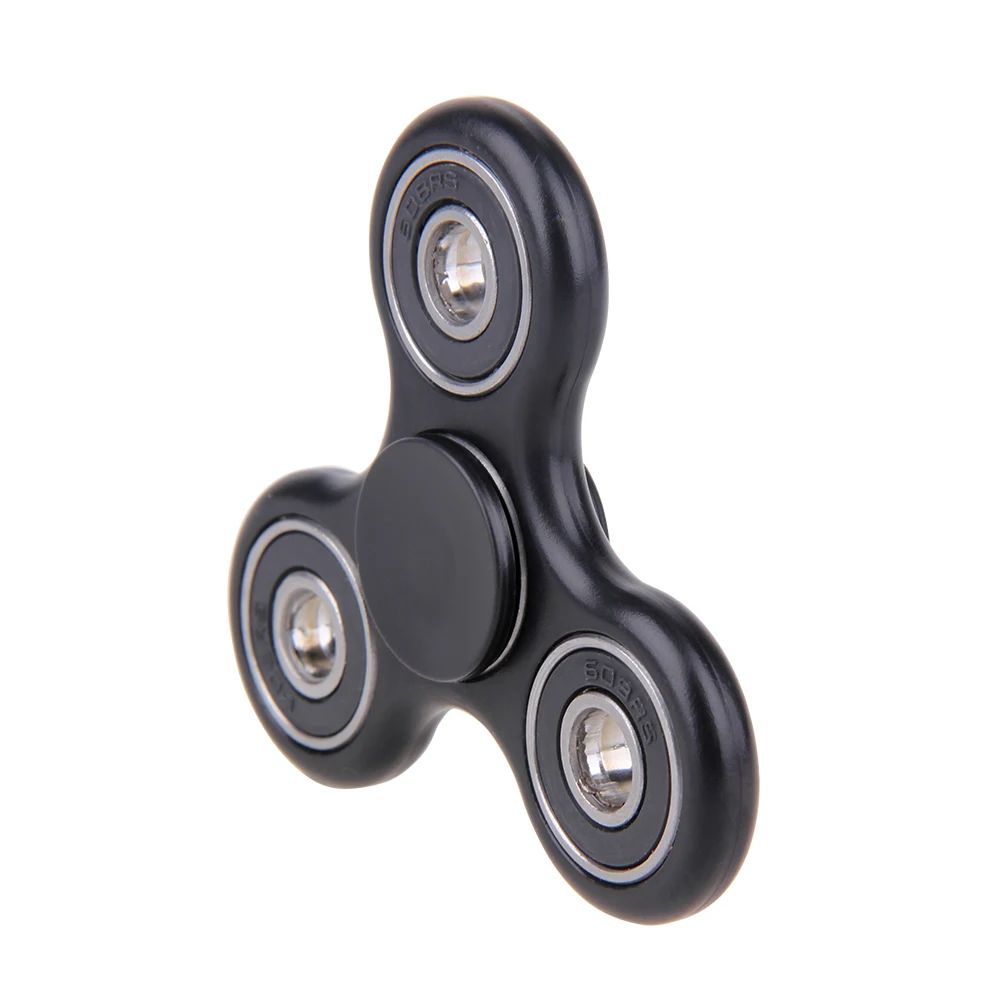 トライスピナー フィジェットトイ 手の不安解消 ストレス解消 ブラケット フィジェットスピナー 電気泳動メタル 穴あきフィンガースピナー