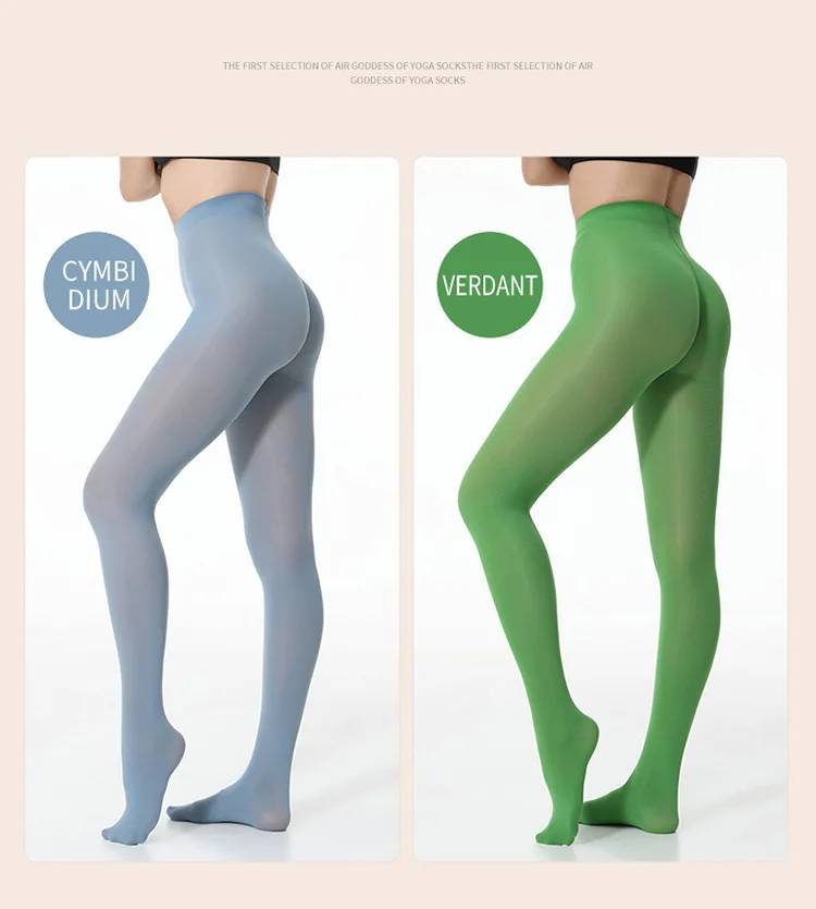 45-65 kg Frauen Plus Größe Sexy Strumpfhosen Gestrickte Grüne Tanzen 40d Farbe Strumpfhosen Neue Strümpfe Leggings Mode mädchen Weiße Socken – Detail 2