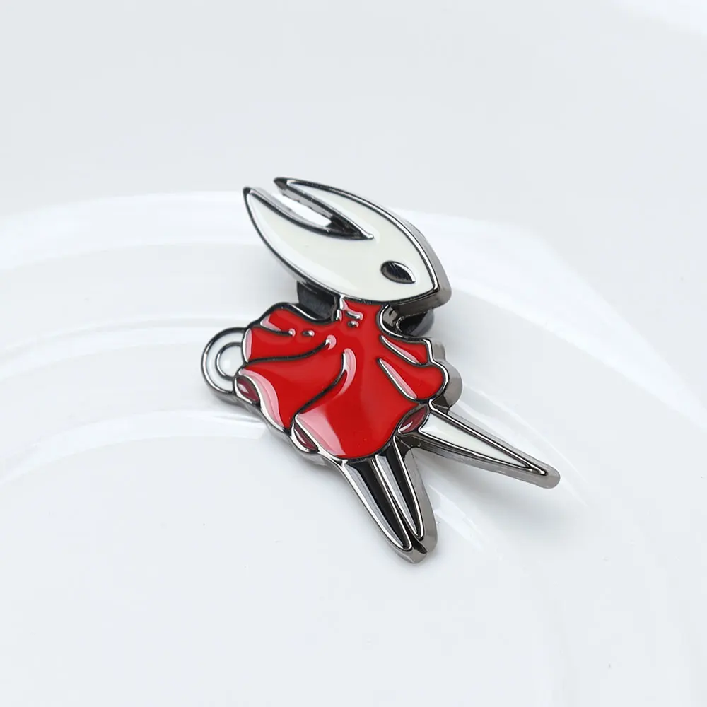 7pcs Hollow Knight Enamel Brooch Cool Character Pins Backpacks Clothing Hats Lapel Badges Fashion Jewelry Accessories Fans Gifts
