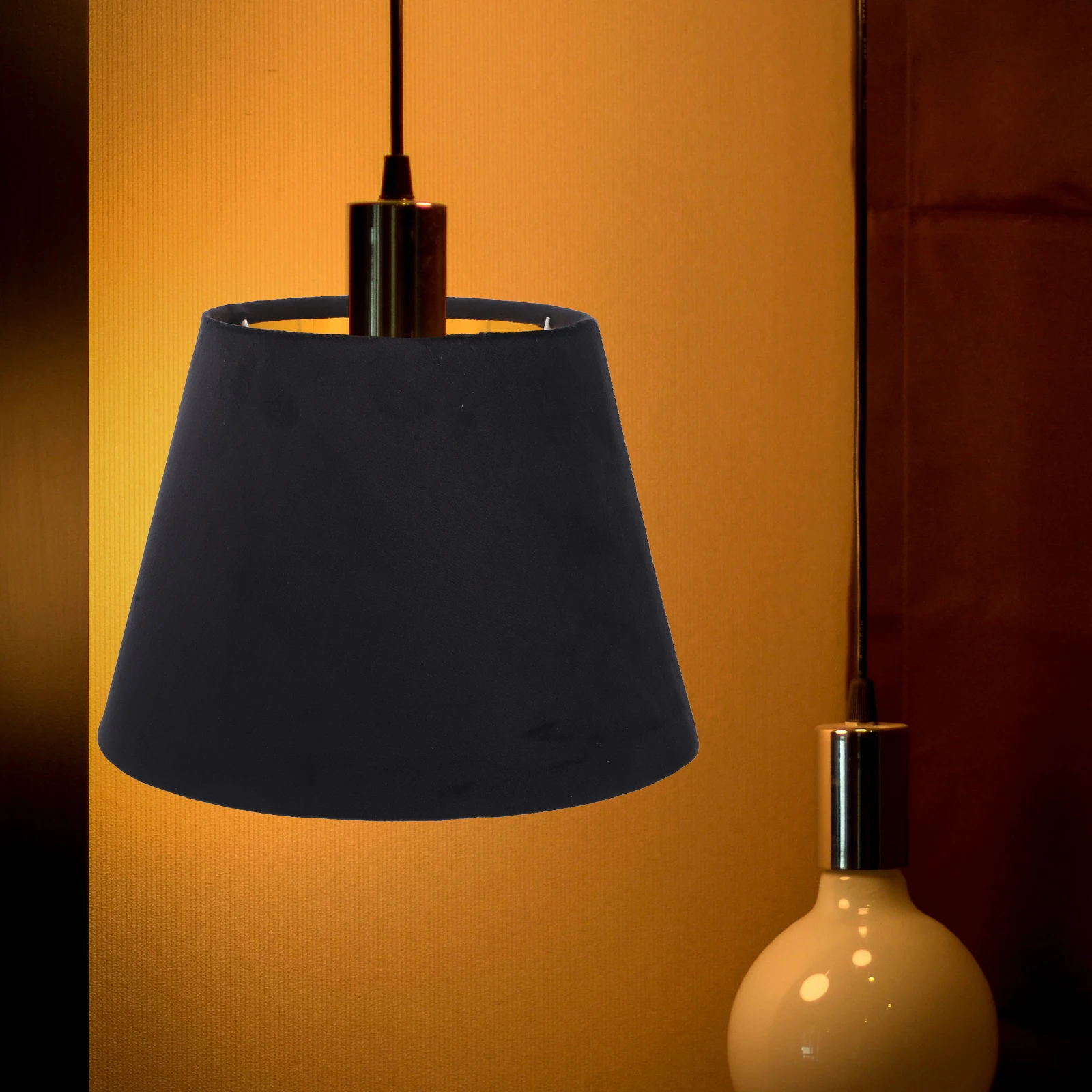 

Large Lampshades Retro Floor Rustic Unique Table Bell Shaped Velvet Dustproof Practical Modern Replacement