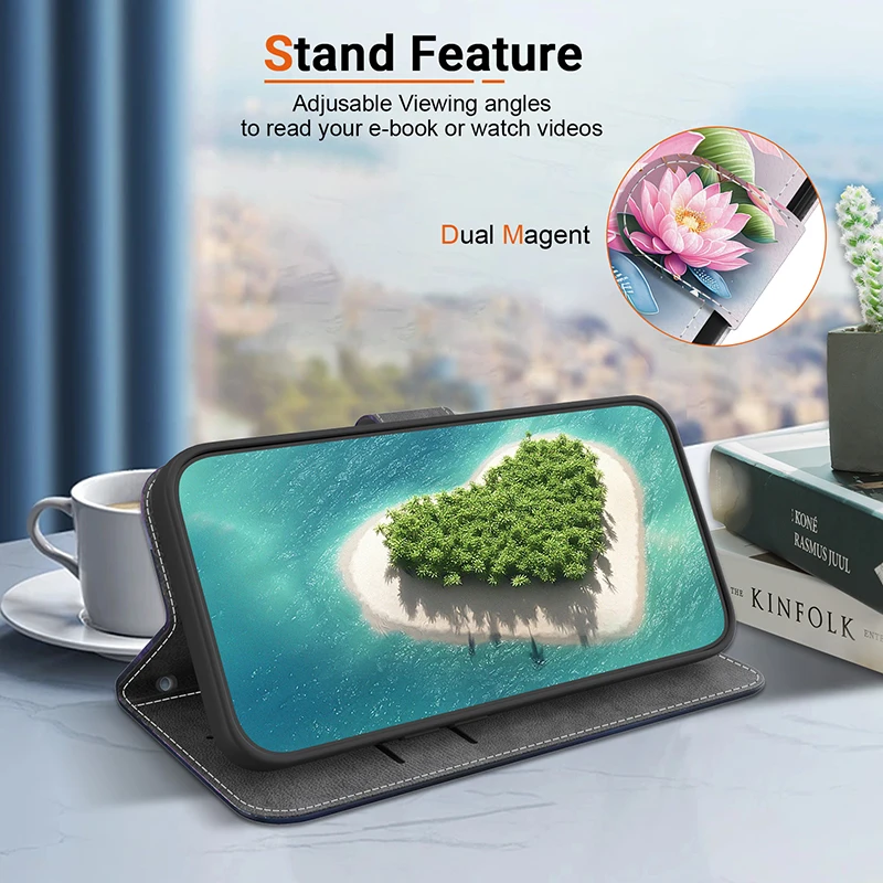 Stand Flip Wallet Case für iPhone 11 12 13 14 15 16 17 Pro Max XR 14 15 16 Plus 16e 17 Air Leder Schutzhülle – Detail 14
