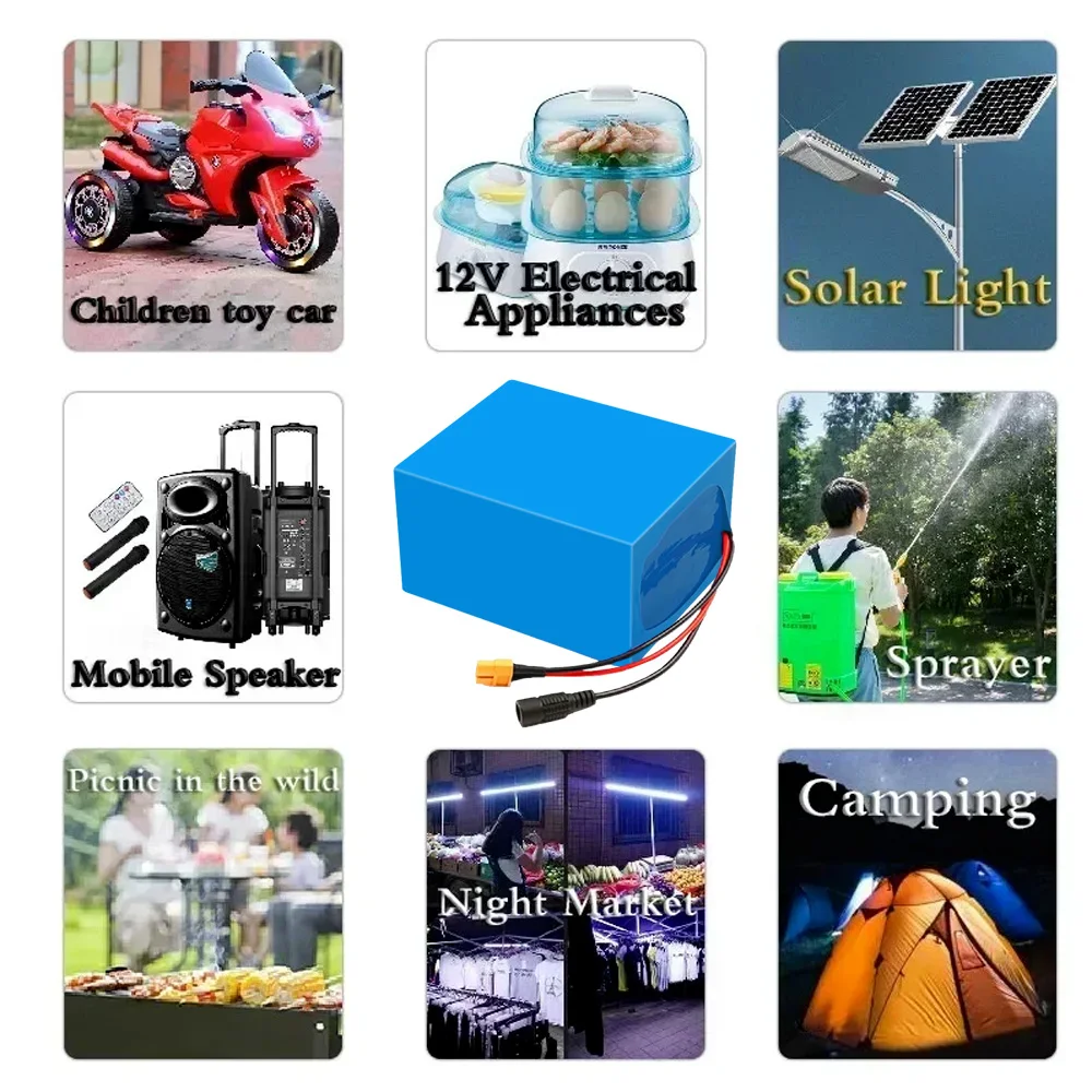 2026 حزمة بطارية LiFePO4 32700 محسنة 12.8 فولت 5Ah-15Ah مع BMS للاستخدام البحري والخارجي والمركبات الترفيهية والخارجية خارج الشبكة