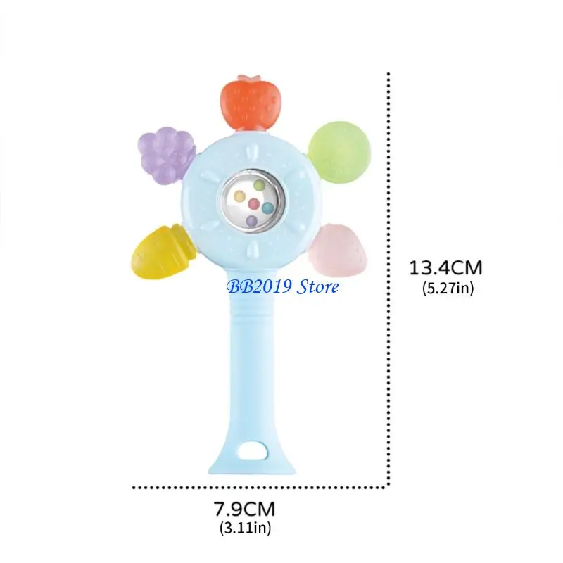 Q0KB Säugling Sooth Toy Hörer toether Spielzeug weicher Grip für frühen Feinmotor