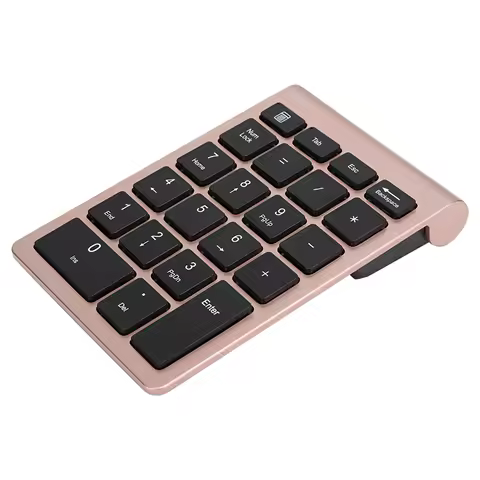 22 Keys Numerical Keyboard 2.4G Wireless Mini Numpad Ergonomic Computer Number Pad with USB Receiver for PC Laptop
