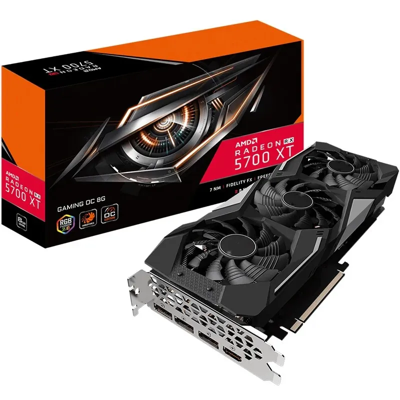 

Rx5700 Xt Desktop Game Card Radeon Gpu Rx 5700 Xt Graphics Card 256 Bit GDDR6 Card 5700xt OEM Rx 5700xt
