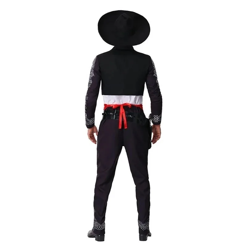 

DY20Halloween Costume for Adult American Western Movie Three Amigos! Mexican Costume Mariachi Party Set Matador Men Cosplay Carn