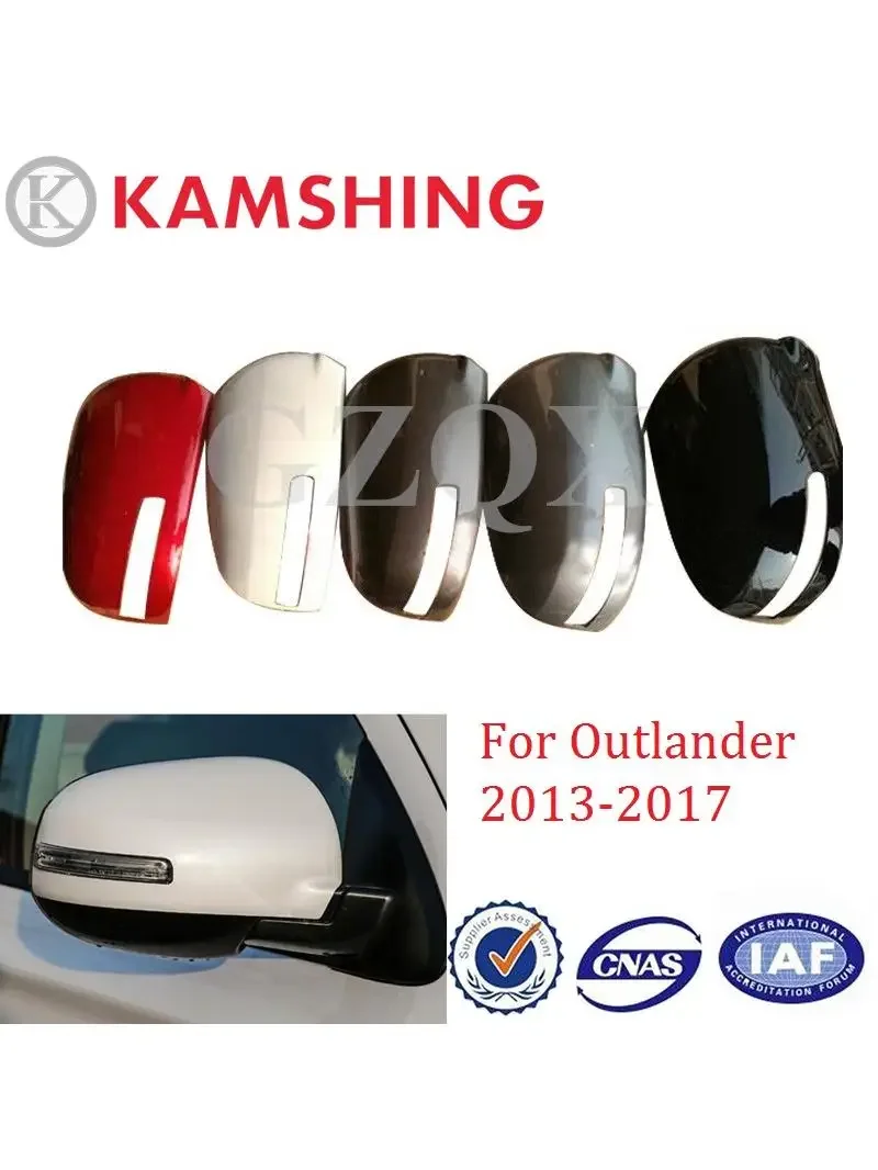 CAPQX dla Mitsubishi Outlander 2013 2014 2015 2016 2017 Auto tylna obudowa lusterka bocznego lusterko boczne pokrywa Shell Cap obudowa wykończenia — zdjęcie 2