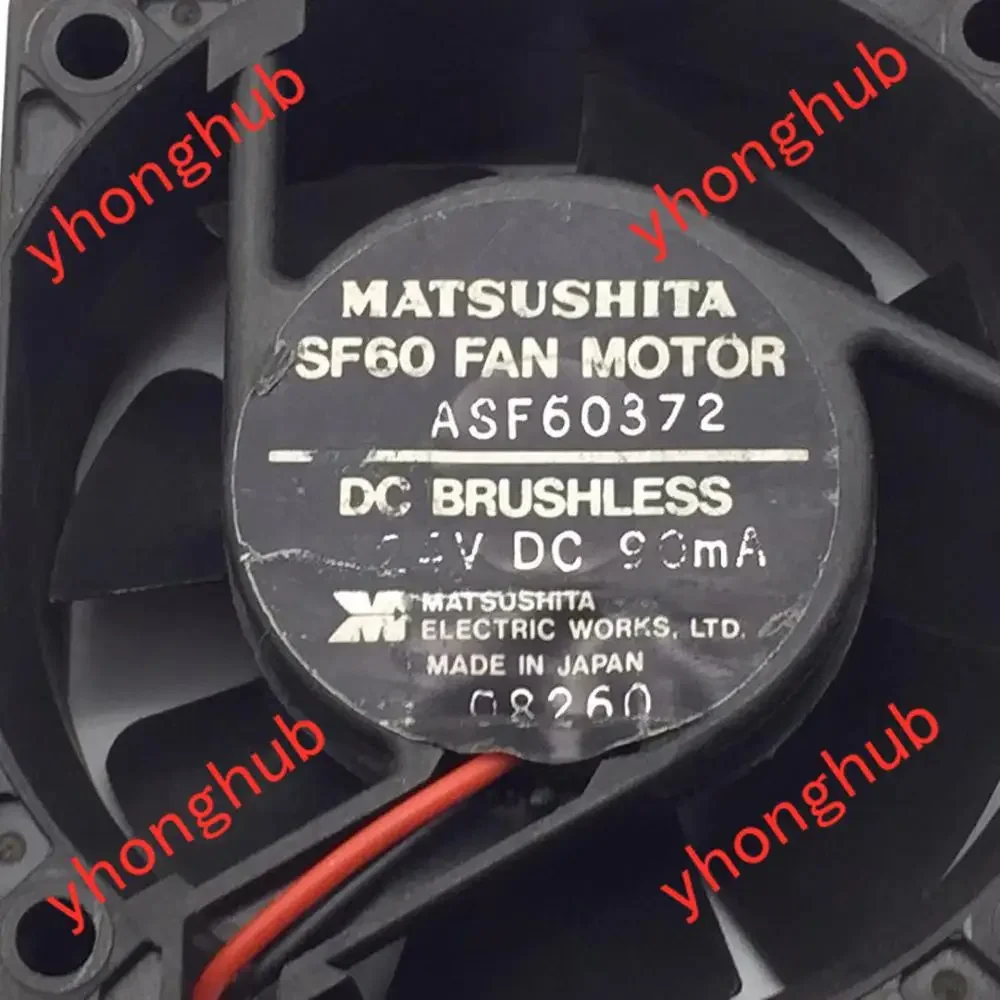 ASF60372 DC 24V 90mA Fan 2-Wire Server kipas pendingin