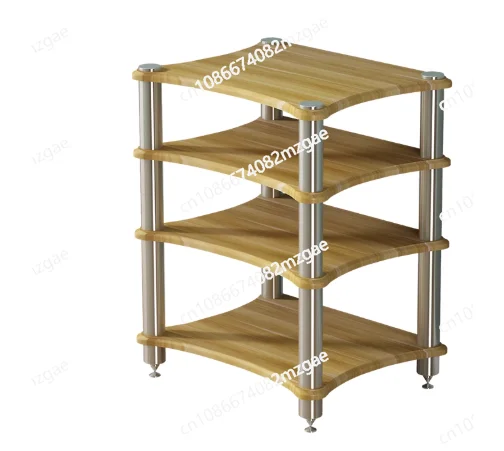 Solid wood metal frame multifunctional layered cabinet, amplifier rack, TV cabinet, storage CD speaker rack - view 2