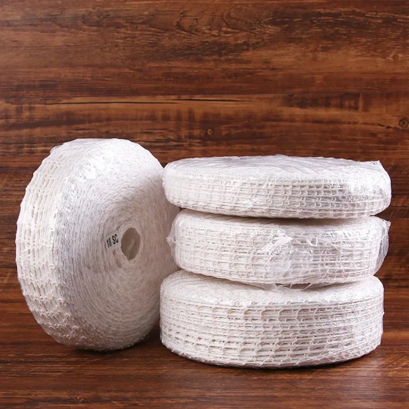 Netting Roll Elastic Ham Sock Netting Pork Butcher Twine Net Braided Cotton Thread Household Kitchen Net Bag Meat Packing Tools