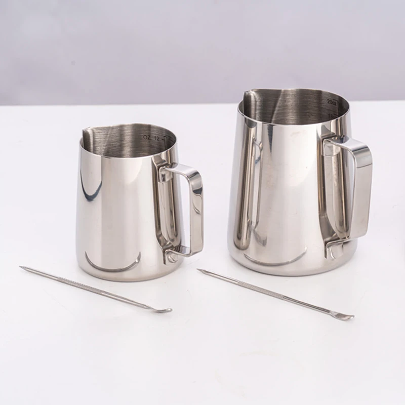 1pc Stainless Steel 304 Coffee Cup Latte Art Cup Milk Cup, Coffee Utensils Foam Art Pot