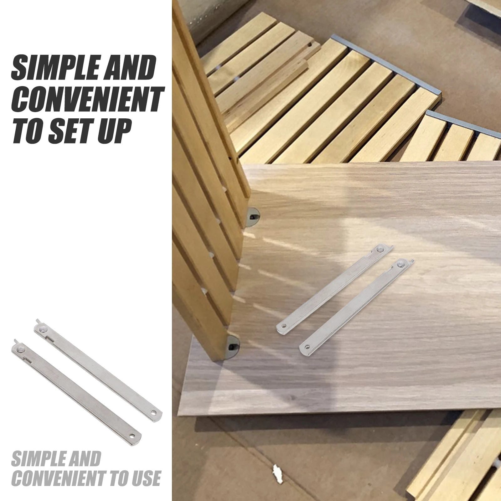 

2 Pcs Folding Table Connector Chest Lid Support Hinge Cabinet Drop Front Desk Stays Chair Hinges Stainless Steel Bracket