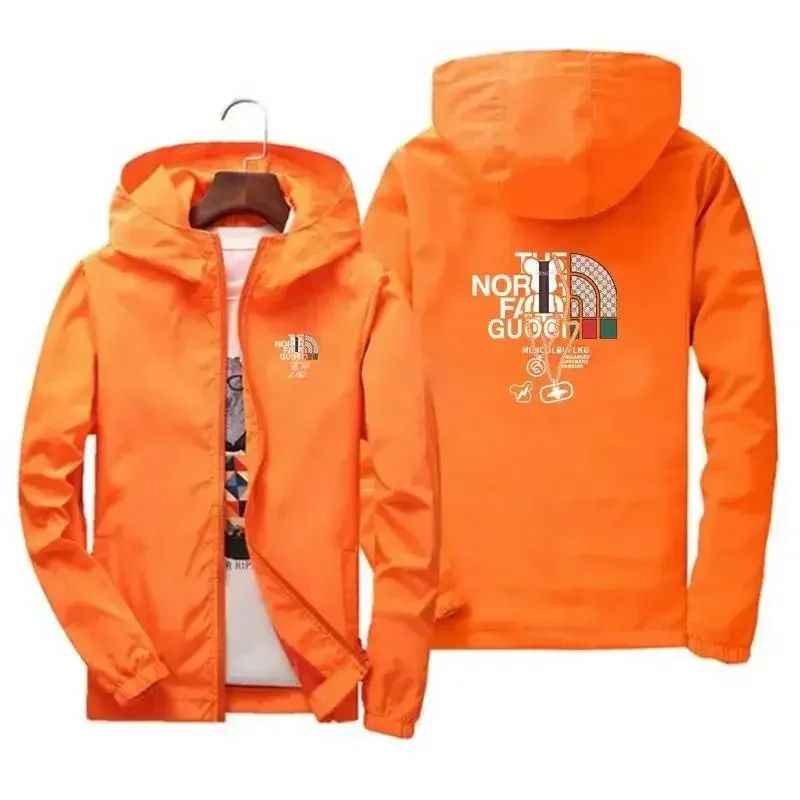 2026 Spring Autumn Men's Windproof Zipper Jacket Casual High-Quality Hooded Baseball Coat Outdoor Sports Streetwear Warm Coat