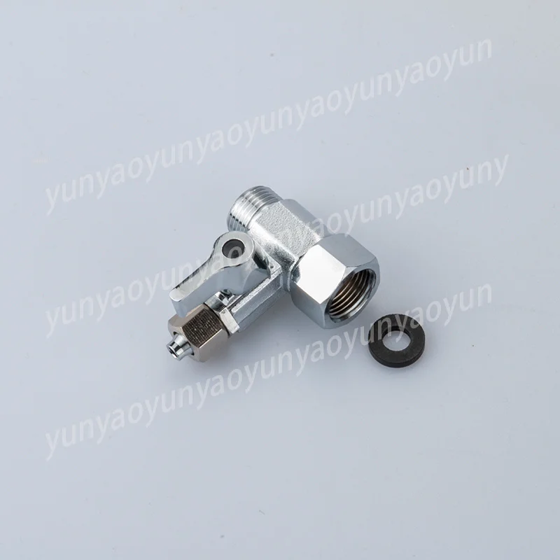 

Three-point Water Inlet Three-way Ball Valve Angle Copper 3/8 To 2-point PE Pipe Purifier Faucet Connector Accessories