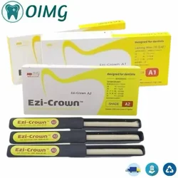 Dental Temporary Crown and Bridge Resin Material Ezi Crown LC Light Cure Temp Inlay Relining Korean Mediclus Dentistry Products