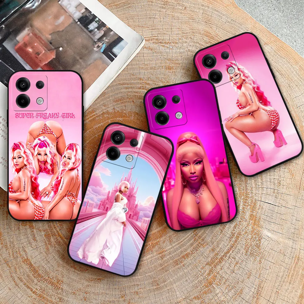 Nicki Minaj Rapper Pink Friday 2 Case For Redmi Note 13 12 12S 12T 11 11S 11T 11E 10 10S 10T 9 9S 9T 8 7 7S 6 Pro Plus Max Cover