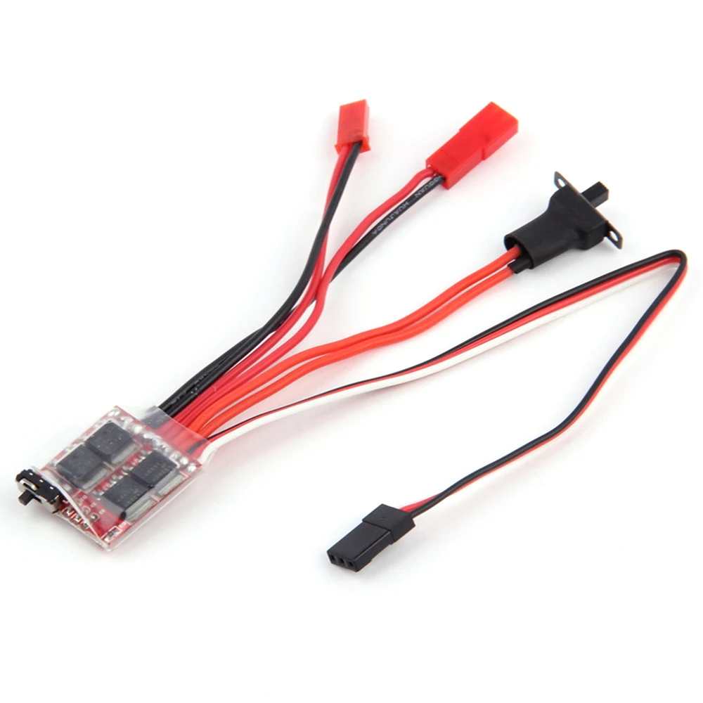 Micro ESC 20A 30A Brushed ESC RC ESC Elektrischer Geschwindigkeitsregler 2S 4~8V für DIY Mini 1/16 1/18 1/24 RC Auto Boot Panzer mit Bremse – Detail 8