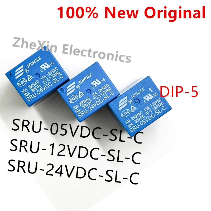 5-10PCS/Lot   SRU-24VDC-SL-C 、SRU-12VDC-SL-C 、SRU-05VDC-SL-C   DIP-5   New original power relay A set of transformations