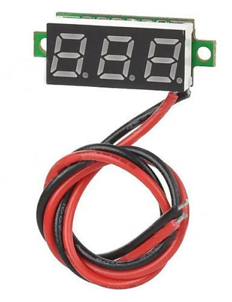 0.28 Inch DC LED Digital Voltmeter 0-100V Voltage Meter Auto Car Mobile Power Voltage Tester Detector 12V Red Green Blue Yellow