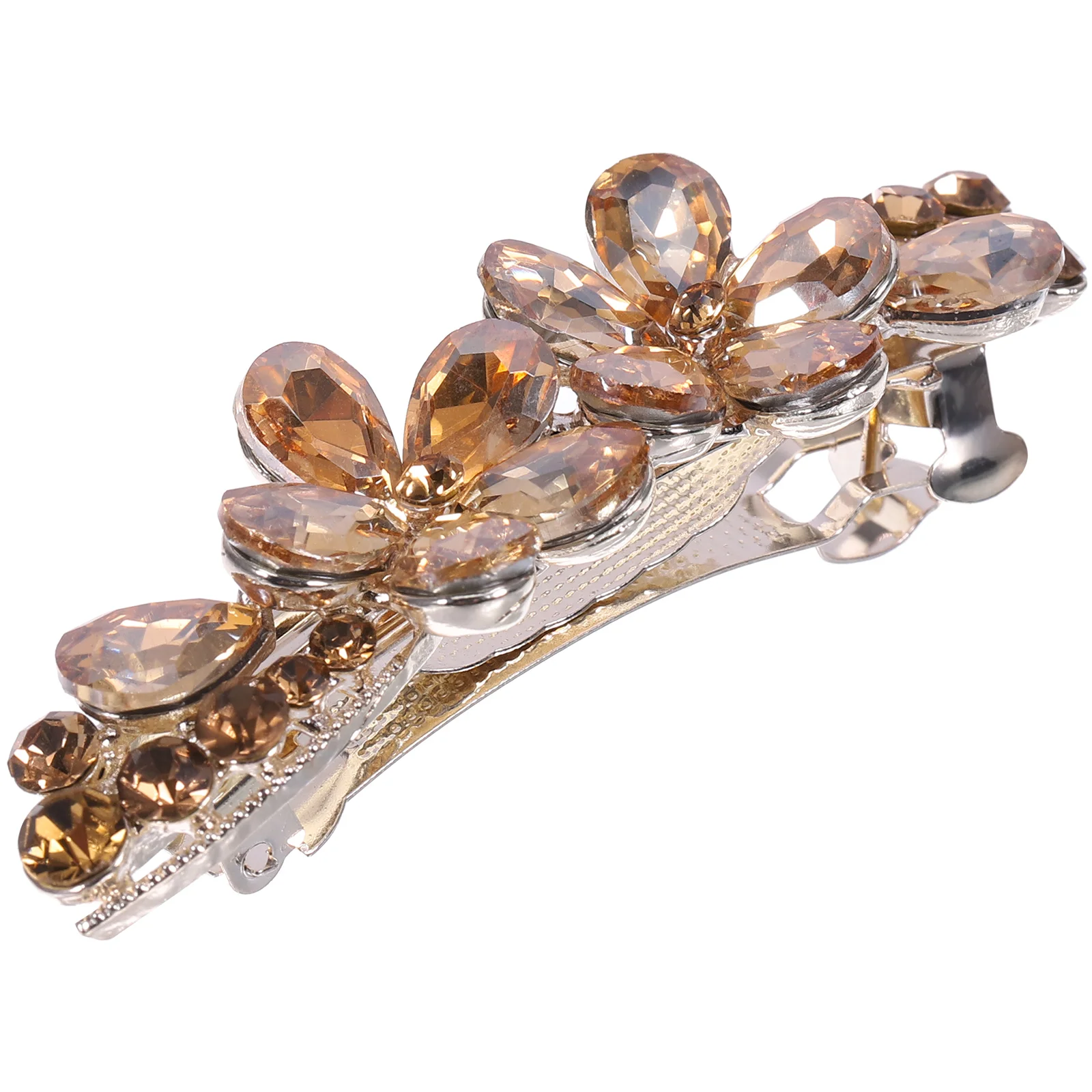 

Rhinestone Hair Clip Wedding Barrette Clips Top Zinc Alloy Hairpin Jewelry Bride Barrettes
