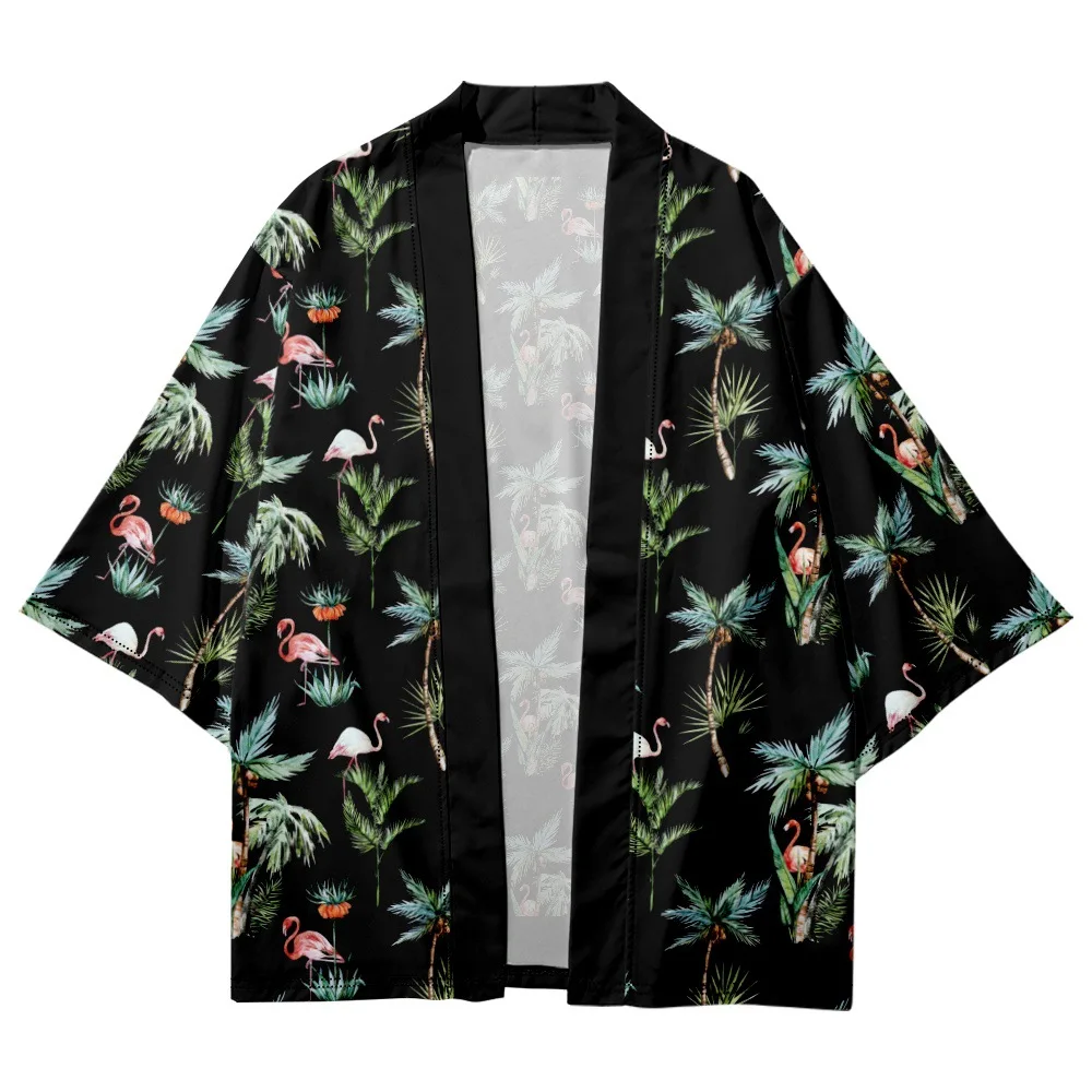 

Cardigan Women Men Harajuku Haori Kimono Cosplay Top Shirts Yukata Tao Robe Plant Floral 6XL 5XL 4XL Loose Japanese Streetwear