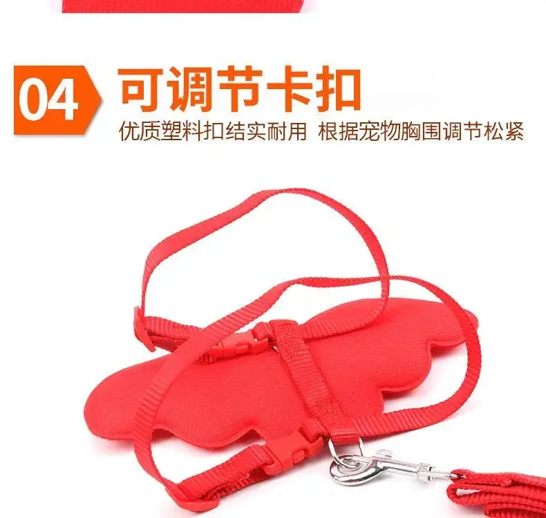 Anti-free Rabbit Walking Artifact Rabbit Walking Rope Rabbit Traction with Adjustable Chest Strap Rope To Go Out