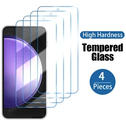 4PCS Tempered Glass Screen Protector For Samsung Galaxy S20 S21 S23 FE A51 A52 A53 A54 A55 A33 A73 A13 A14 A15 Protection Glass