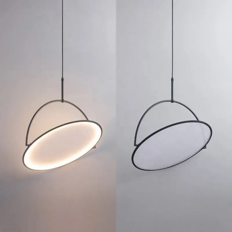 Lámpara colgante de techo para el hogar, luz led moderna y minimalista para comedor, cocina y bar