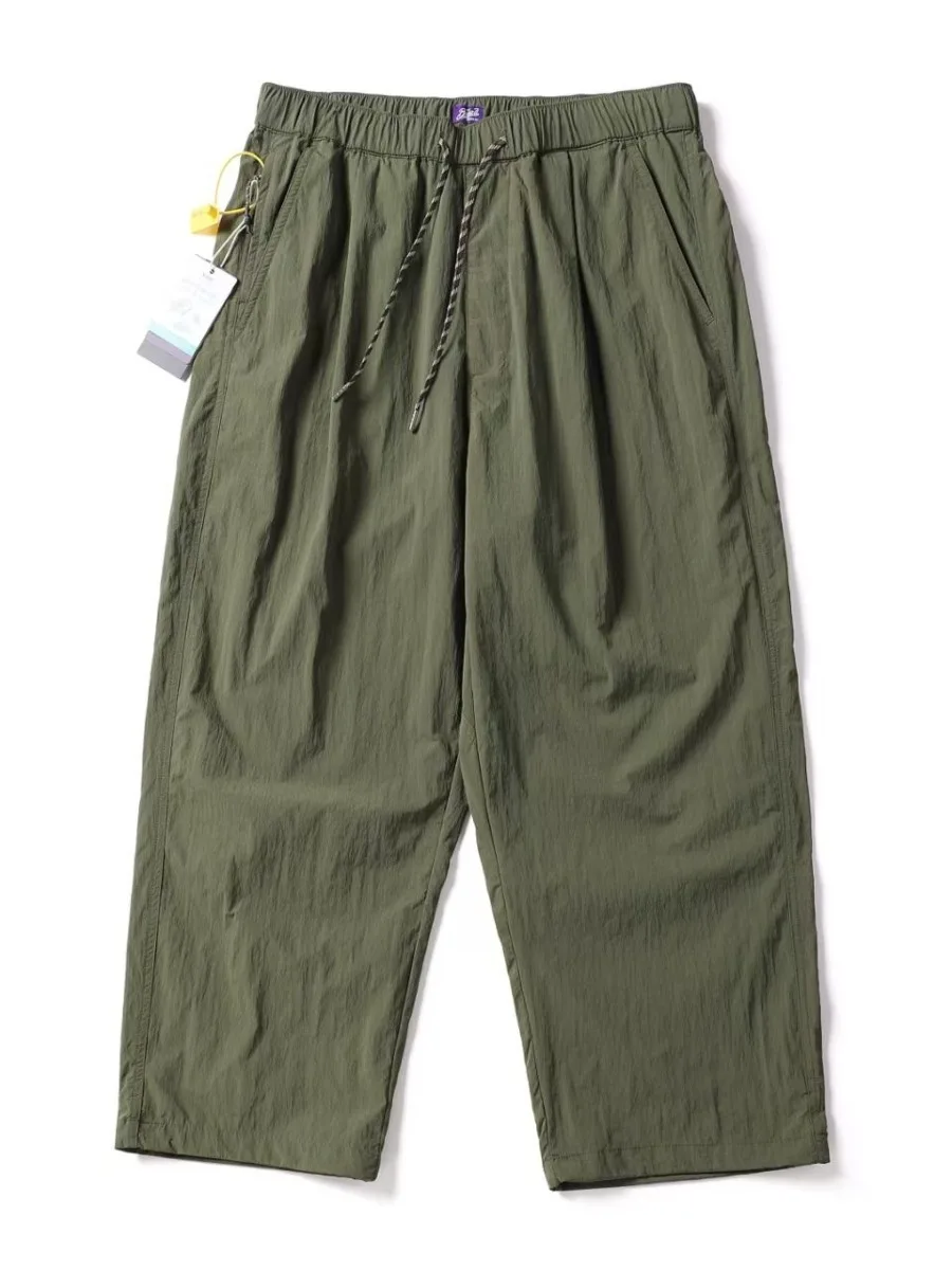26SS Japanese Outdoor Summer Lightweight Fast Drying Retro Men's and Women's Leg Tight Pants Nine Fen Work Pants
