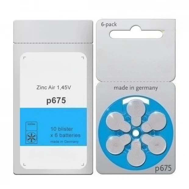 

Cochlear Implant Battery 675 Power Implant Plus Battery Size 675 Zinc Air Mercury Free Fresh Stock Battery