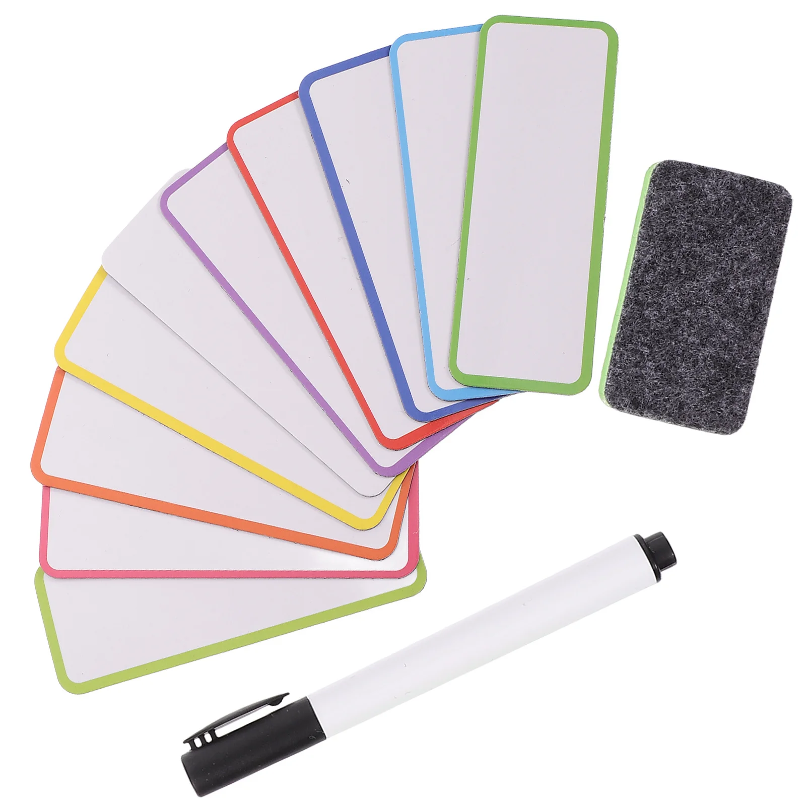 

60Pcs Reusable Magnetic Dry Erase Labels Writable Name Tags for Filing Cabinets Lockers Whiteboards Classroom Fridge Stickers