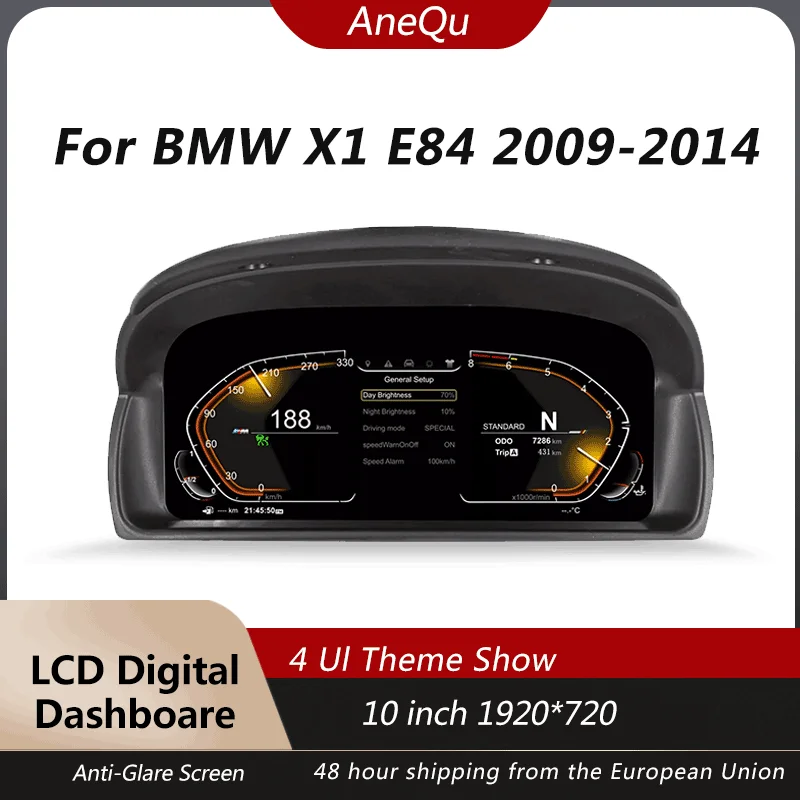 

10 inch LCD instrument panel suitable for BMW X1 E84 2006-2015 speedometer