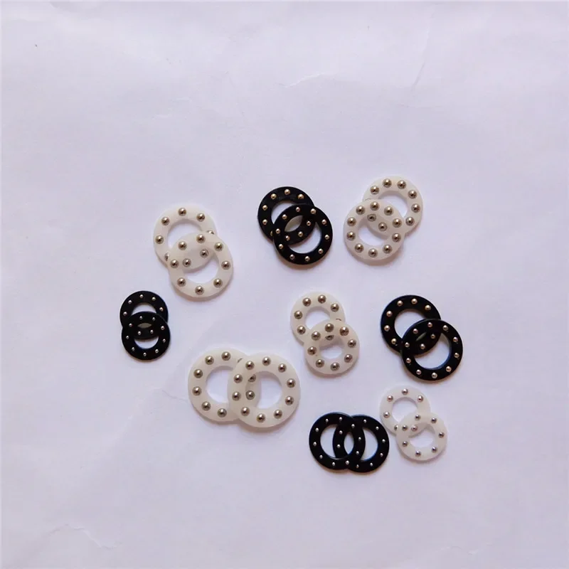 10pcs/Lot Mini Plane Axial Bearing Steel Ball Thrust Plastic Rubber Support Folding Knife Machine Tool Accessories