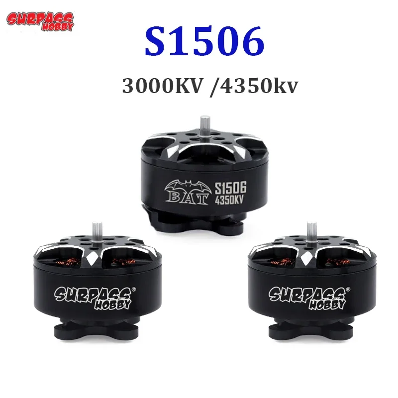 SURPASS-HOBBY S1506 3000KV/4350KV High Quality Violent Brushless Motor 3 Inch Cross Motor FPV Multi-rotor Motor for RC Drone