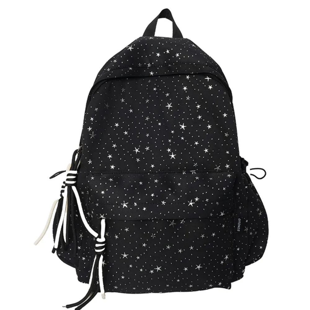 oxford-cloth-star-backpack-large-capacity-solid-color-student-school-bag-korean-style-durable-travel-rucksack-college