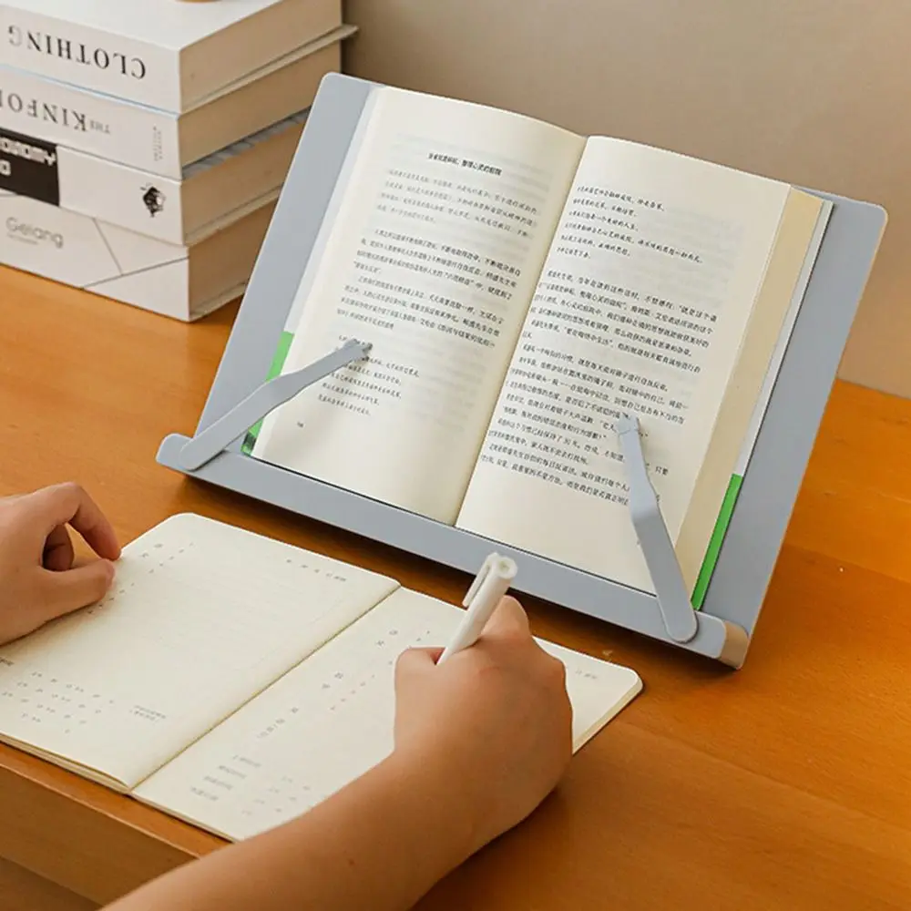 Gifts Tablet Stand Desktop Reading Rack Large Size Solid Color Children's Reading Stand Adjustable Book Clip Fixed Stand