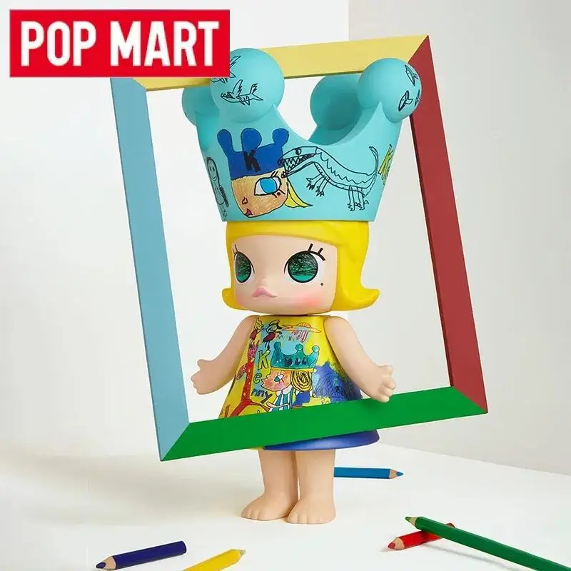 POP MART Mega Royal Molly 400% Childishness Limited Edition Series Blind Box Original Toys Guess Bag Mystery Box Ornaments Dolls