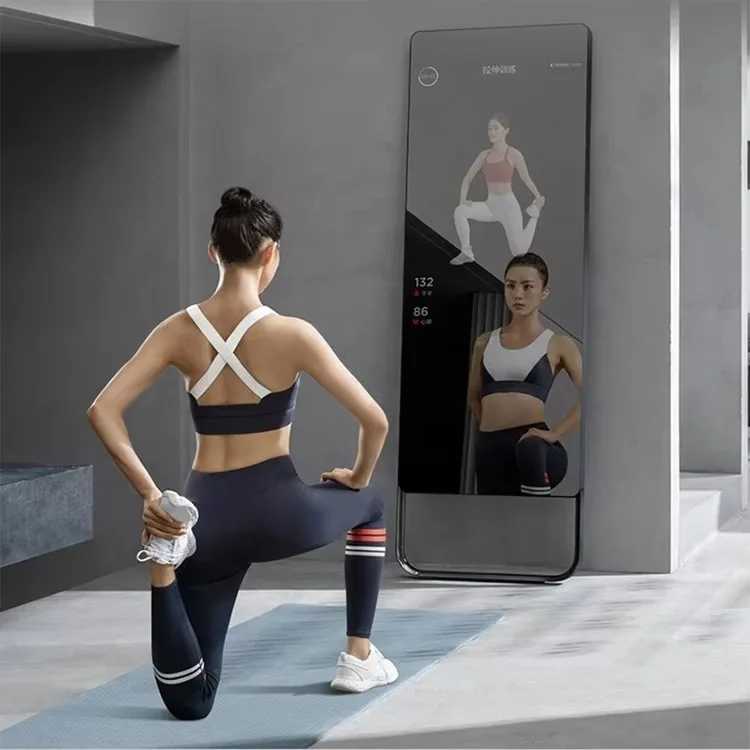 Fitnessspiegel, spiegel met virtuele montage / trainingsspiegel / reflecterende Smart Connect fitnessspiegel yogaspiegel slimme spiegel tv